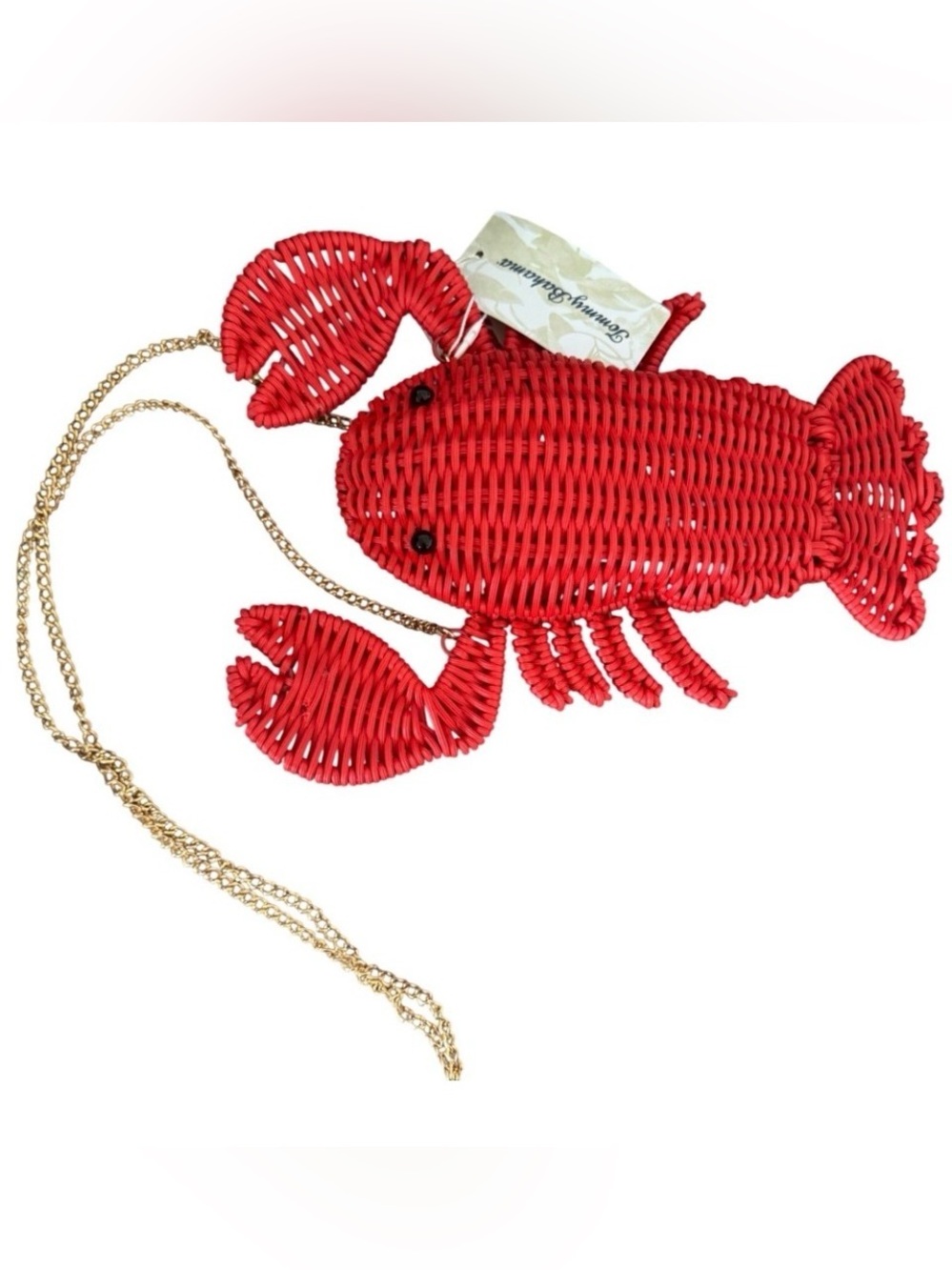New  Tommy Bahama Red Lobster Woven Crossbody Bag - Picture 6 of 11